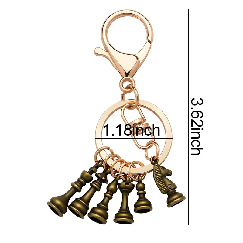 Chess Gifts Keychain for Men Women Birthday Gifts for Kids Son Daughter Chess Players Keychains for Car Keys Purse Backpack Accessories