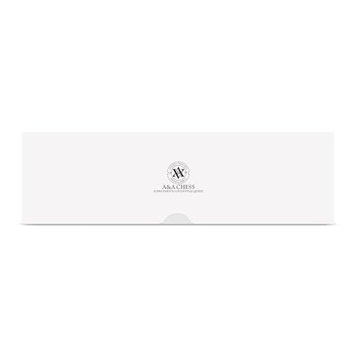 A&A Tournament Chess Set/ 20''x20'' Foldable Silicone Chess Board / 3.75'' King Height Plastic Quadruple Weighted Classic Staunton Pieces/Storage Bag for 6 Years Old - 2 Players