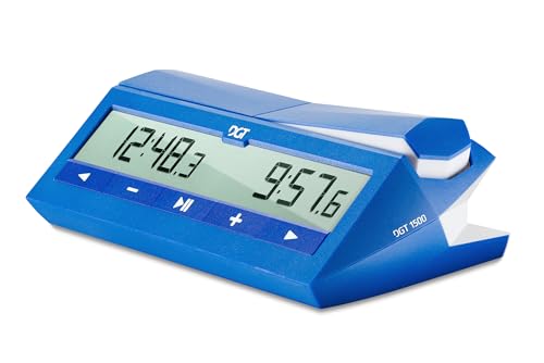 Digital Chess Clock Timer DGT 1500 for Fast-paced Chess Games (Blue)