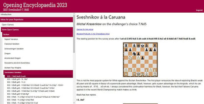opening encyclopedia 2023 and Chess Success II Chess Database and Software DVD