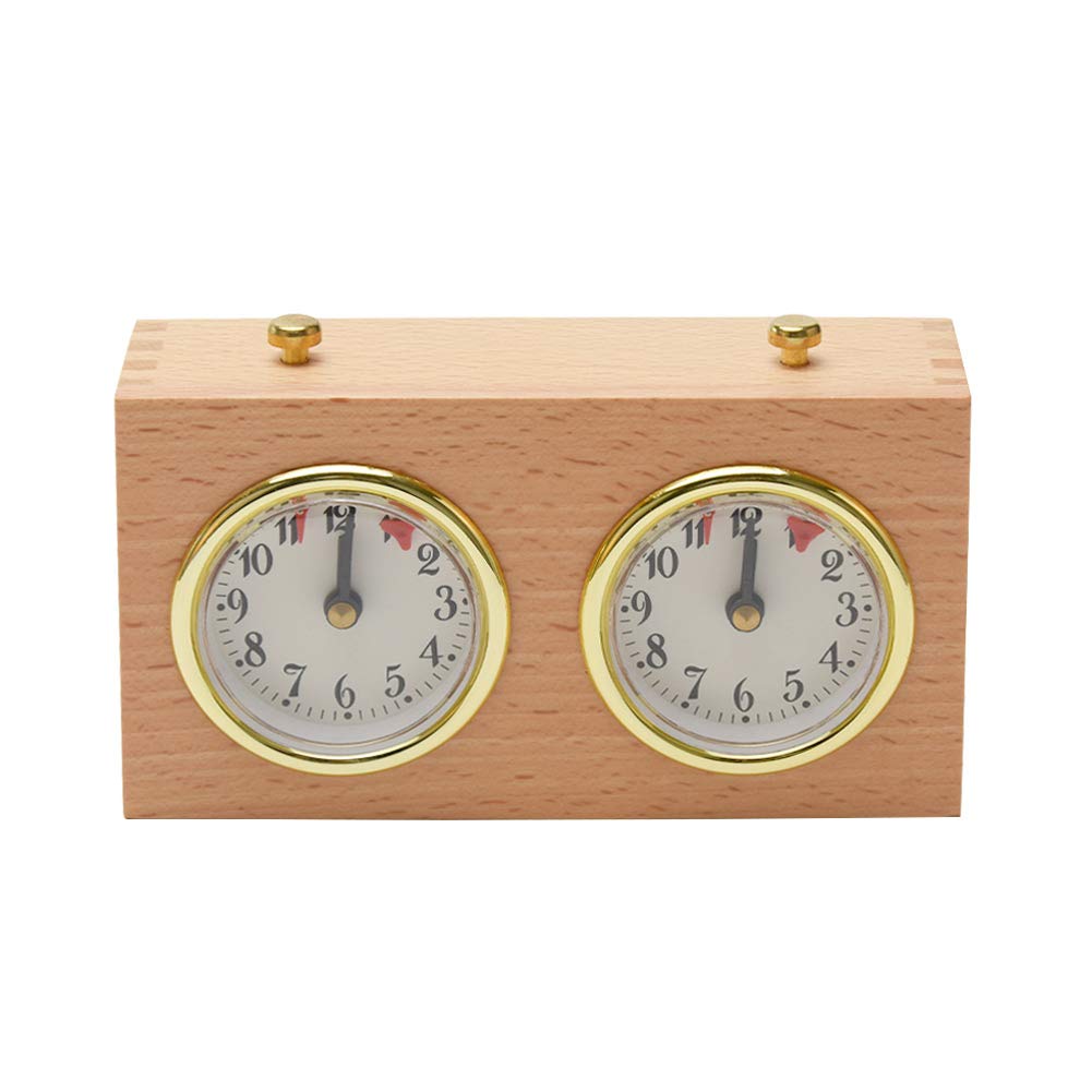Professional Chess Clock Game Timer - International Analogue I-GO Count Up Count Down Timer, No Battery Needed