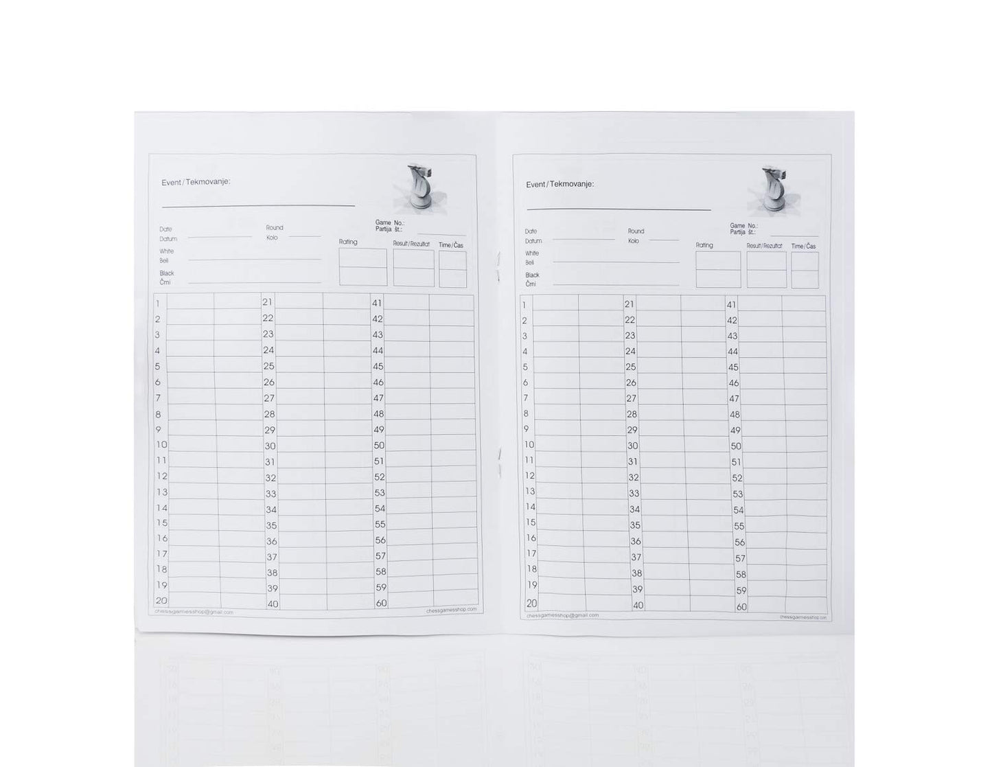 My Chess Scorebook - 200 games