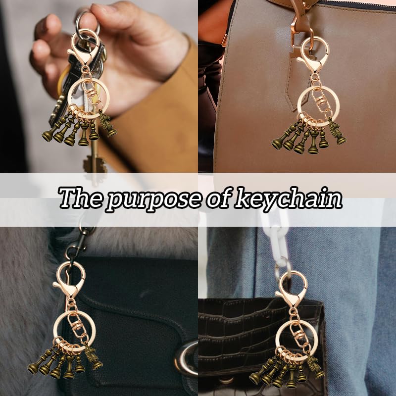 Chess Gifts Keychain for Men Women Birthday Gifts for Kids Son Daughter Chess Players Keychains for Car Keys Purse Backpack Accessories
