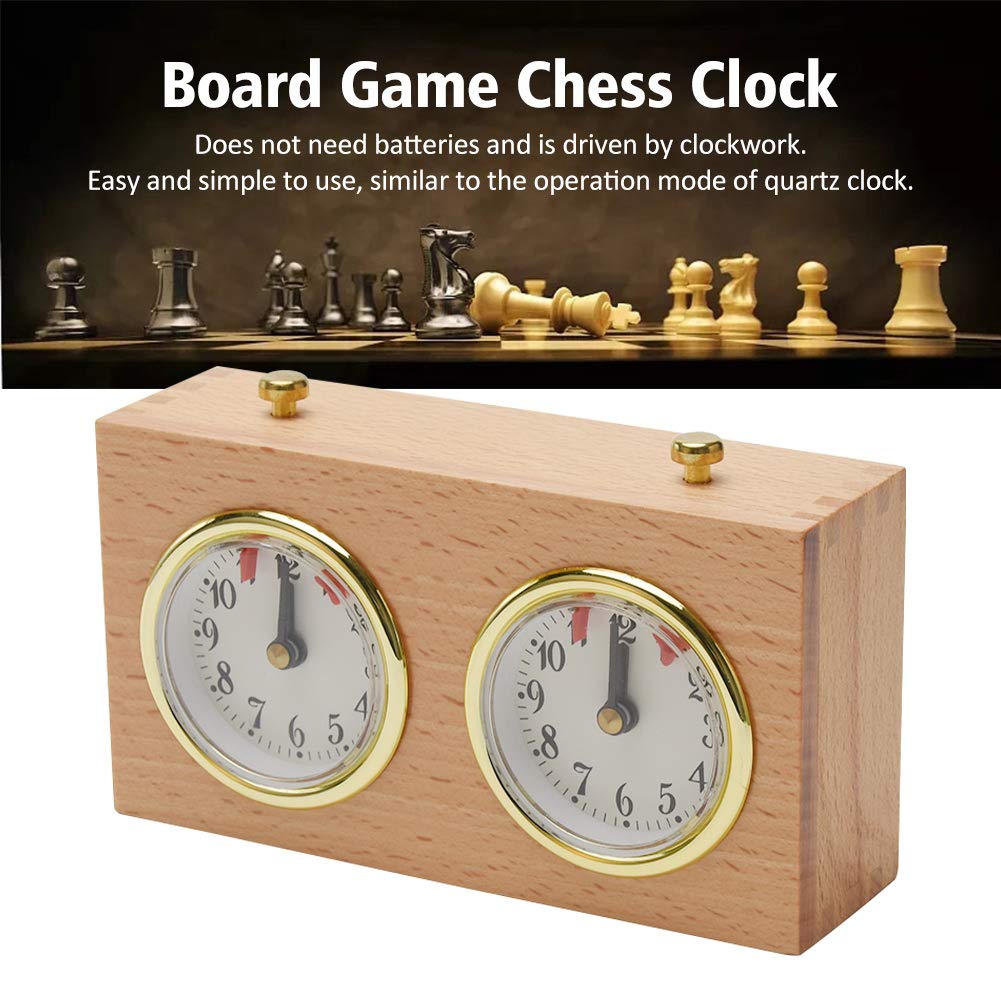 Professional Chess Clock Game Timer - International Analogue I-GO Count Up Count Down Timer, No Battery Needed