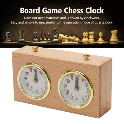 Professional Chess Clock Game Timer - International Analogue I-GO Count Up Count Down Timer, No Battery Needed