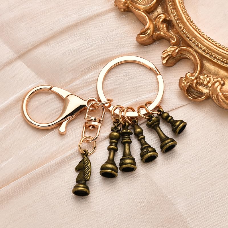 Chess Gifts Keychain for Men Women Birthday Gifts for Kids Son Daughter Chess Players Keychains for Car Keys Purse Backpack Accessories