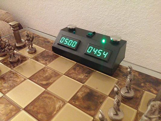 ZmartFun ZMF-II Chess Clock - Black with Green LED