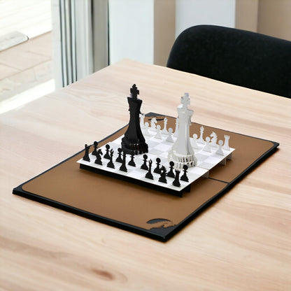 Rykamia Chess Pop Up Card, Blank Chess Card With Envelop, Chess Birthday Card, Card for Dad, Son, Happy Birthday Dad Card, Happy Anniversary Card For Husband, Retirement, Card for Mom, Chess Gifts
