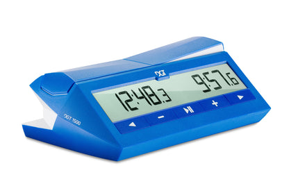 Digital Chess Clock Timer DGT 1500 for Fast-paced Chess Games (Blue)