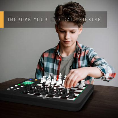 TOP 1 CHESS Board Electronic Chess Games, Talking Coach Electronic Chess Board with Multi-Level Skills, Best Electronic Chess Set for Players of All Levels Ages Kids and Adults