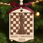 Pawzity Chess Ornaments for Christmas Tree - Chess Gifts for Men - Wood Ornament
