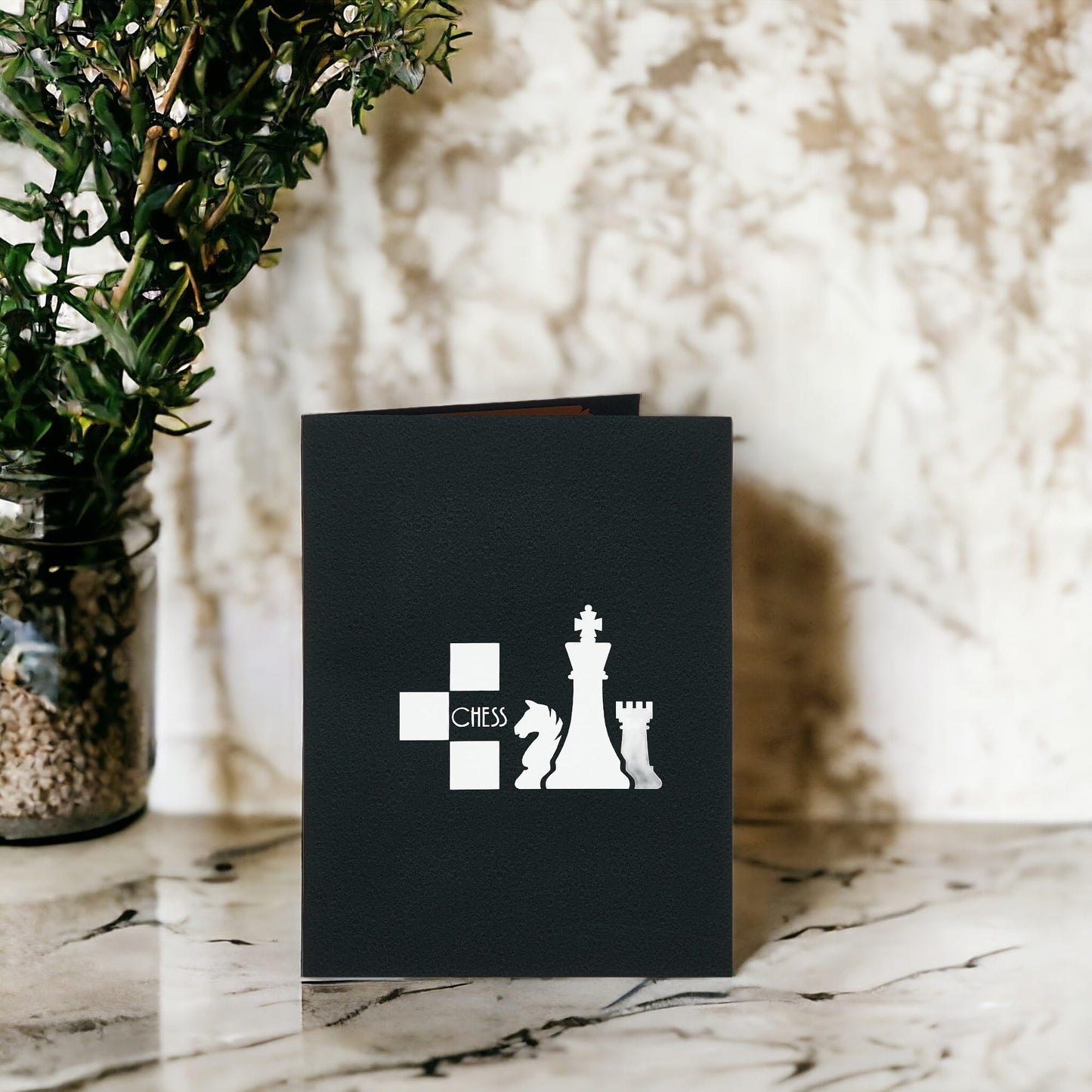 Rykamia Chess Pop Up Card, Blank Chess Card With Envelop, Chess Birthday Card, Card for Dad, Son, Happy Birthday Dad Card, Happy Anniversary Card For Husband, Retirement, Card for Mom, Chess Gifts