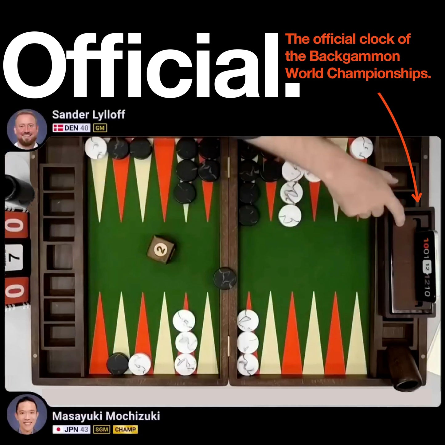 Tempest Deluxe Chess Clock (App & Dock Hybrid) – Solid Walnut & Genuine Leather | Transform Your Phone into a Premium, Customizable Game Timer | iOS & Android App + Deluxe Dock